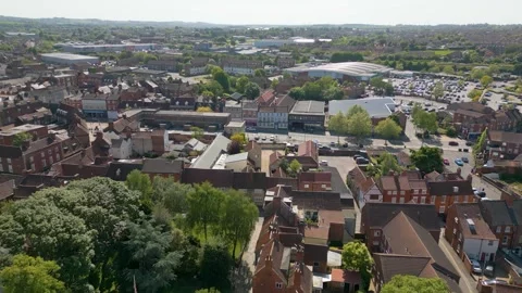 Grantham by drone Stock Footage 249934452