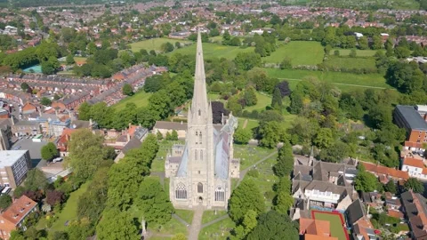 Grantham by drone Stock Footage 249934472