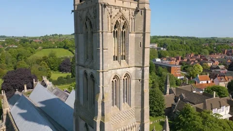 Grantham by drone Stock Footage 249934570