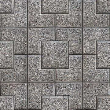 Granular Paving Slabs. Seamless Tileable Texture. Illustrazione stock