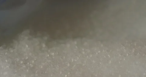 Granular plastic in the bag, slow motion Video stock 120063423