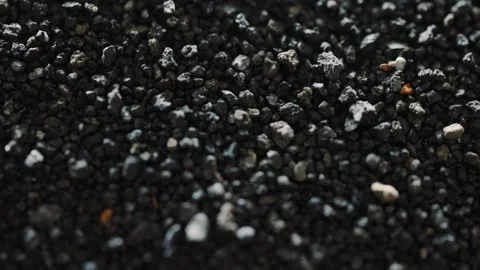 Granular Texture Moving with Magnetic Forces Stock Footage 318280660