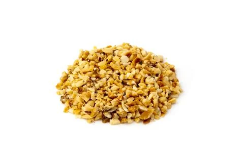 Granulated hazelnuts Stock Photos