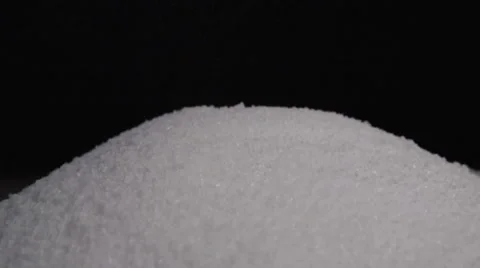 Granulated Sugar Falling In Slow Motion Video stock 60784037