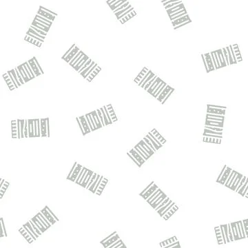 Granulated tea bottle glyph vector seamless pattern イラスト素材