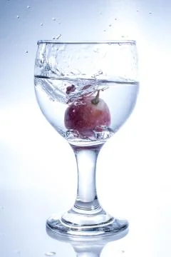 Grape and bubble Stock Photos