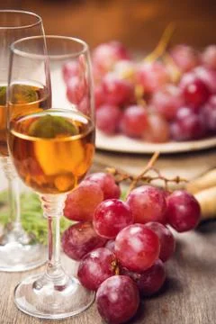 Grape and wine Foto stock