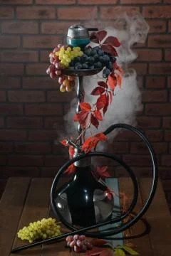 Grape aroma hookah Stock Photos