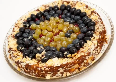 Grape cheesecake Stock Photos