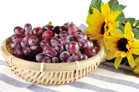 Grape close up isolated on background Stock Photos