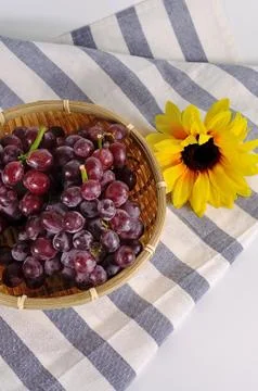 Grape close up isolated on white background Stock Photos