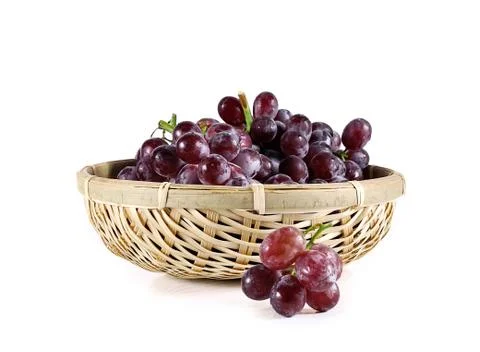 Grape close up isolated on white background Stock Photos