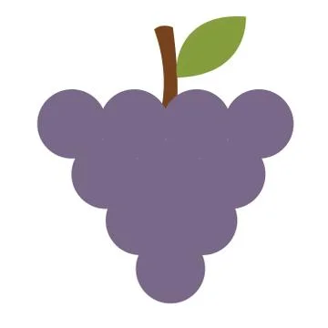 Grape color simple illustration Stock Illustration