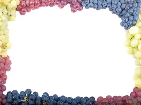 Grape frame Stock Photos