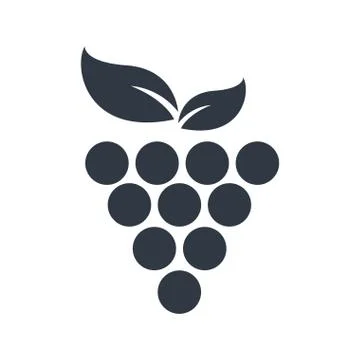 Grape fruit fresh symbol image Stock Illustration