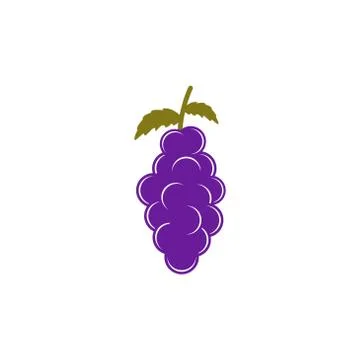 Grape fruit vector design template illustration Stock Illustration