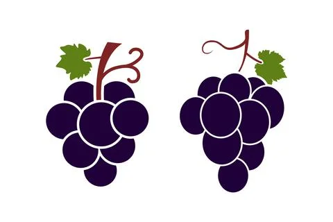 Grape Fruit Vector Stock Illustration