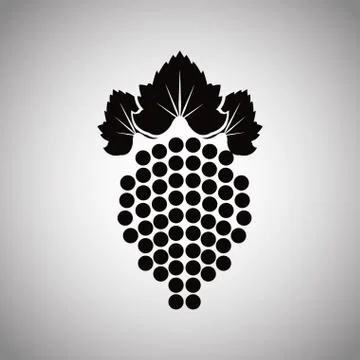 Grape fruit wine product image Stock Illustration