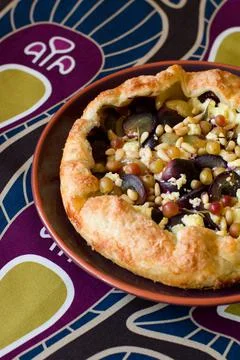 Grape galette Stock Photos