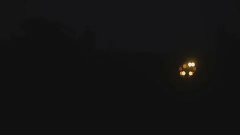 Grape harvester combine machine night time morning dawn dark low light Stock-Footage 163735219