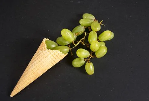 Grape ice cream Stock Photos