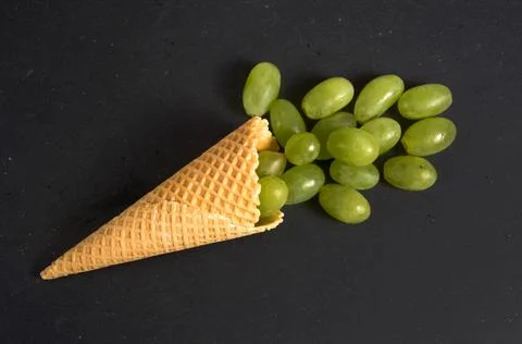 Grape ice cream Stock Photos