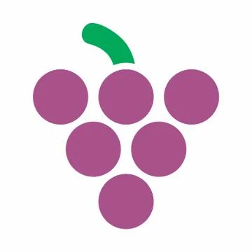 Grape icon illustration Stock Illustration