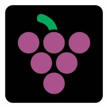 Grape icon illustration Stock Illustration