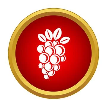 Grape icon representing wine and fruit food concept Stock Illustration