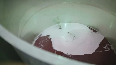 Grape juice being fermented in barrel Stock Footage 87808296