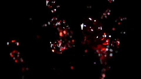 Grape juice, red wine flies to the camera Stock Footage 75618406