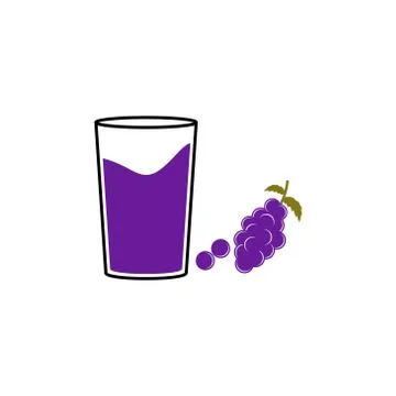 Grape juicy vector design template illustration Stock Illustration