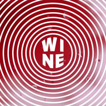 Grape leaf in circle. Stock Illustration