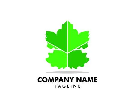 A grape leaf is a logo design element Stock Illustration