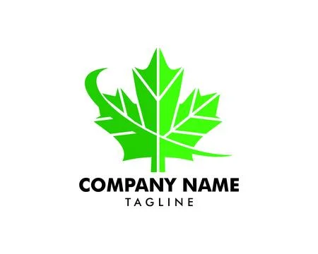 A grape leaf is a logo design element Stock Illustration