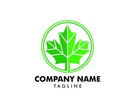A grape leaf is a logo design element Stock Illustration
