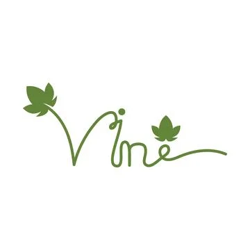 Grape with leaf logo Stock Illustration