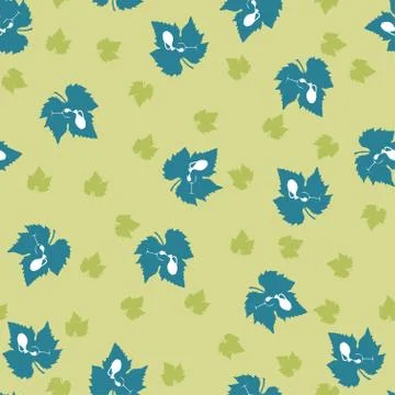 Grape leaf pattern Stock Illustration