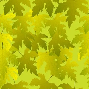 Grape leaves seamless pattern Illustrazione stock