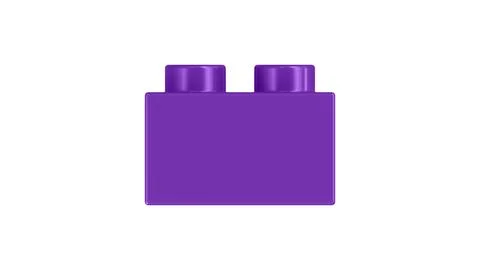 Grape Lego Block Isolated on a White Background. Stock Illustration