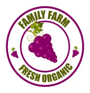 Grape logo Stock Illustration
