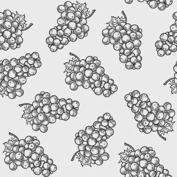 Grape pattern Illustrazione stock