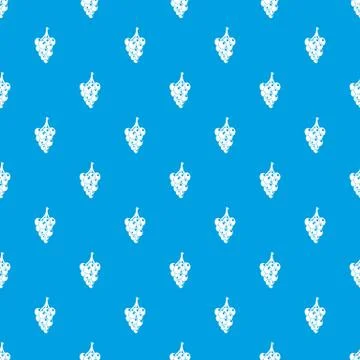Grape pattern seamless blue Illustrazione stock