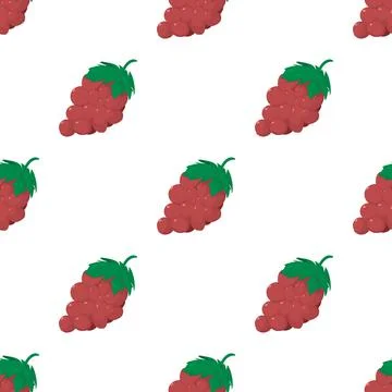 Grape pattern seamless vector Stock Illustration