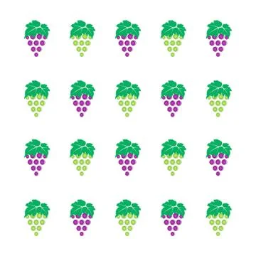 Grape pattern for textile fabric or wallpaper background Illustrazione stock
