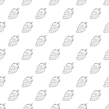 Grape pattern vector seamless Stock Illustration