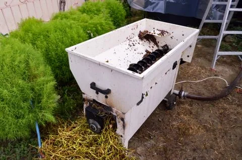 A grape picker used to separate Stock Photos