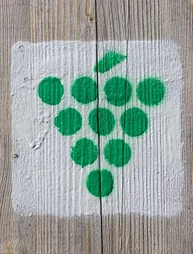 Grape pictogram Stock Photos