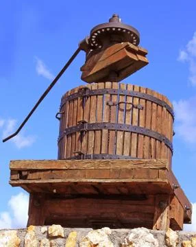 Grape press Stock Photos