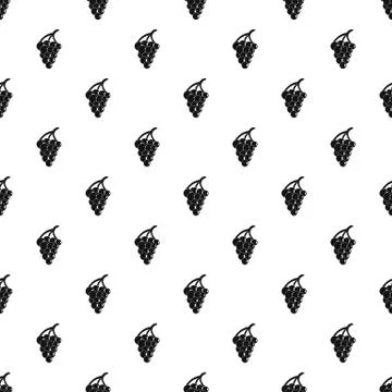 Grape for restaurant pattern seamless vector Illustrazione stock